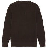 Les Deux Kids Molé Brown Rib Crewneck Knit Kids
