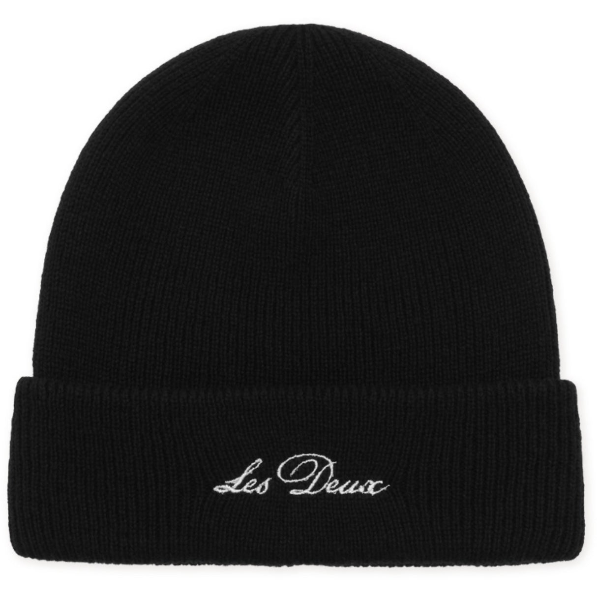 Les Deux Kids Black Signature Beanie Kids
