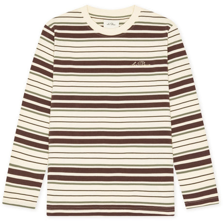 Les Deux Kids Eggnog White Stripe Ls T-Shirt Kids