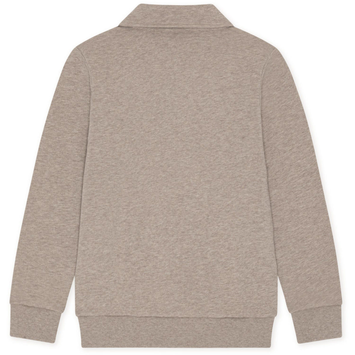 Les Deux Kids Dark Sand Melange College Rugby Polo Sweatshirt Kids