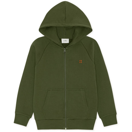 Les Deux Kids Rifle Green Core Contrast Zipper Hoodie Kids