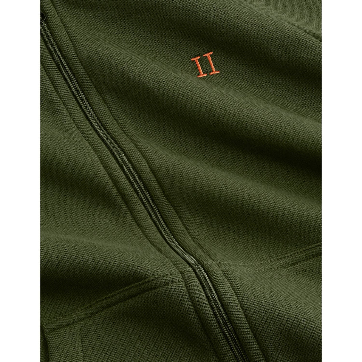 Les Deux Kids Rifle Green Core Contrast Zipper Hoodie Kids