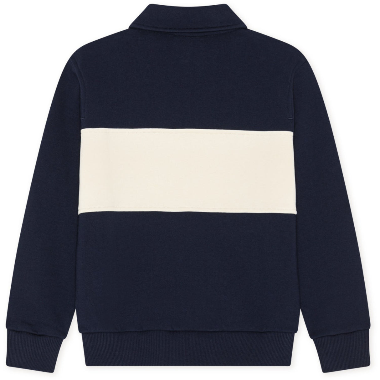 Les Deux Kids Dark Navy Zipper Rugby Sweatshirt Kids