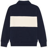 Les Deux Kids Dark Navy Zipper Rugby Sweatshirt Kids