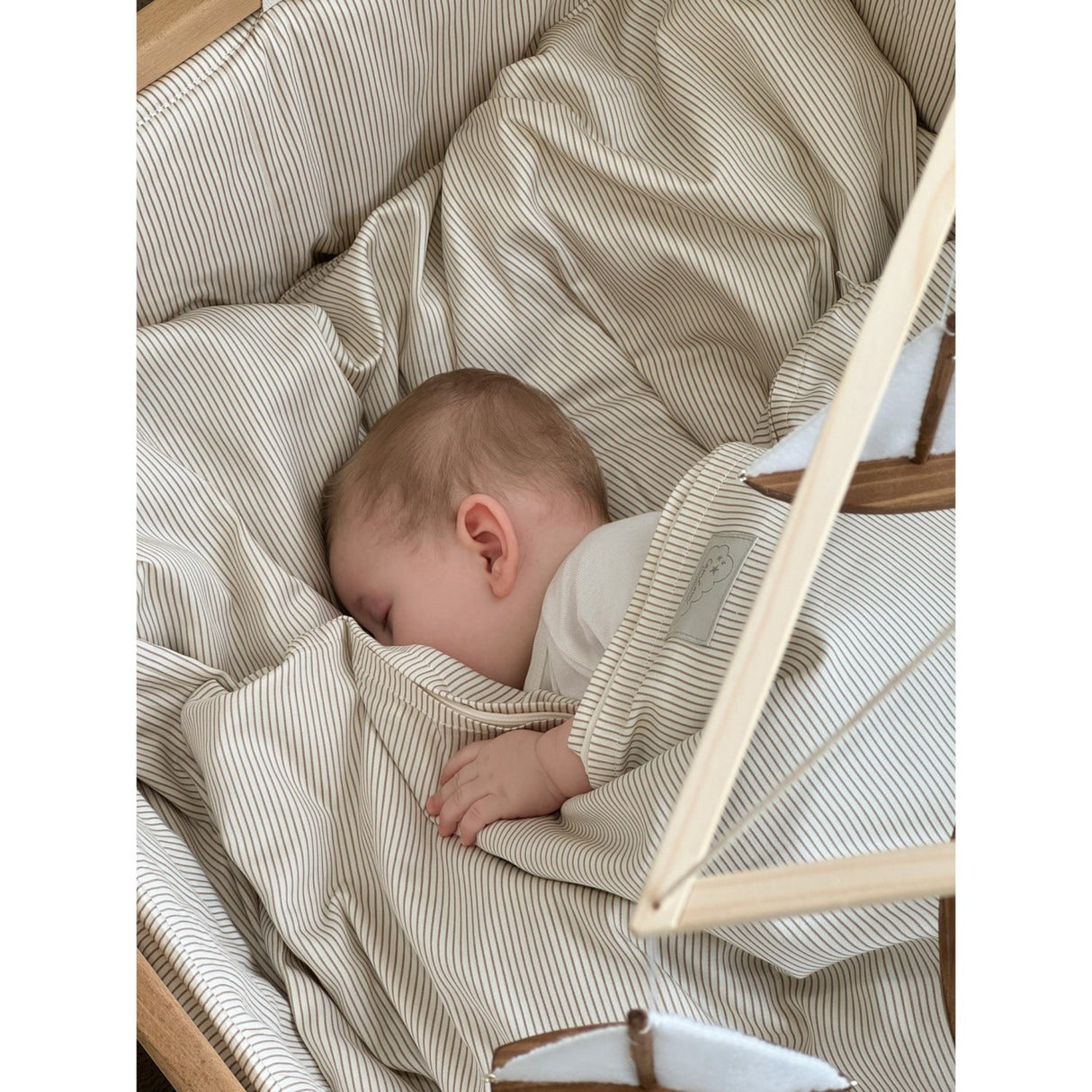 Cam Cam Copenhagen Classic Stripes Camel Cot Bumper
