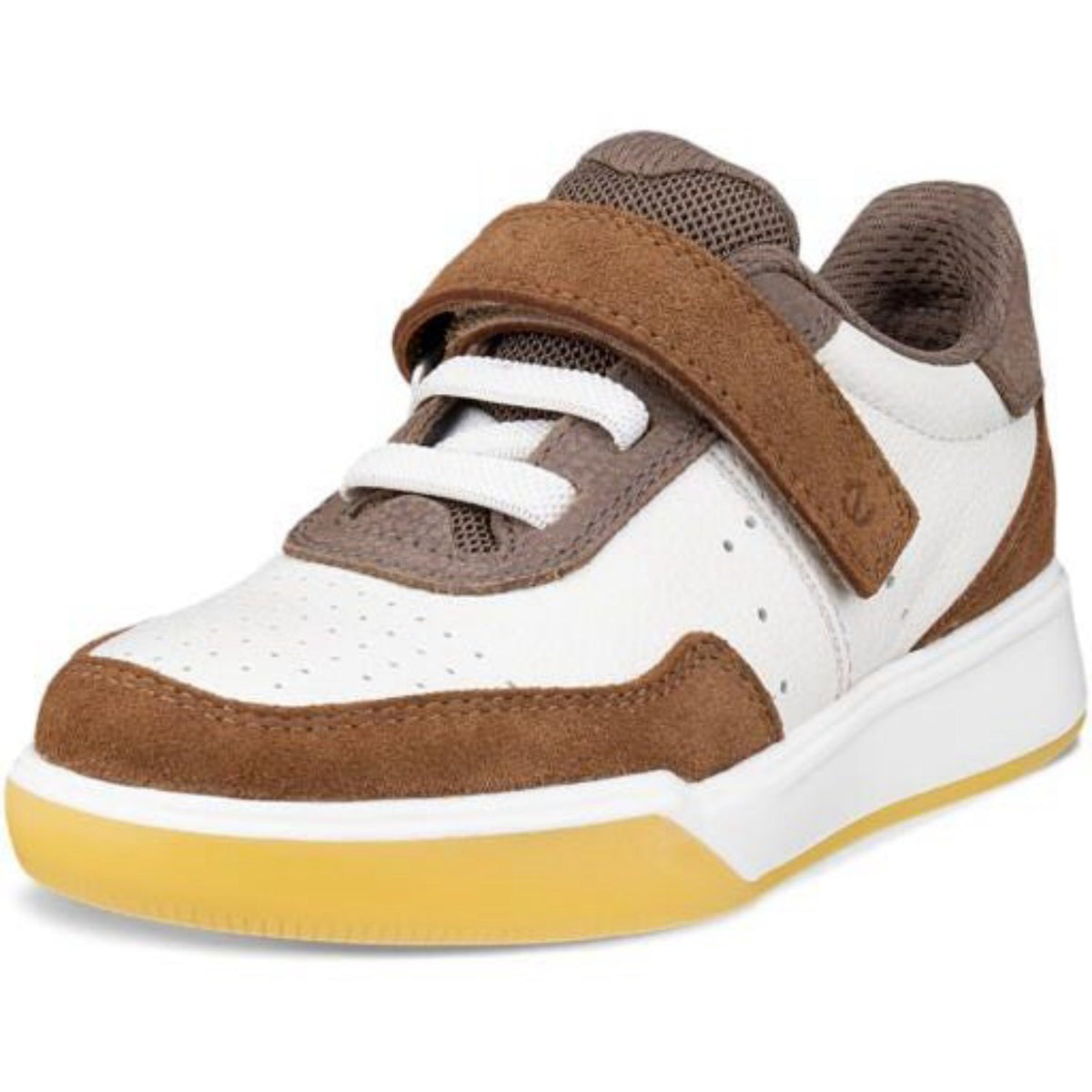 Ecco Camel/White/Marron Street Court K Leather