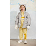 Mini Rodini Grey Cat Ears Heavy Puffer