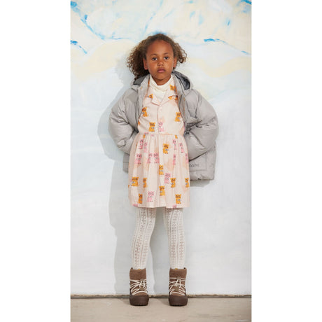 Mini Rodini Multi Kittens AOP Woven Ls Dress
