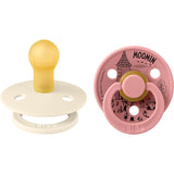 Bibs Ivory / Dusty Pink X Moomins Pacifier Colour Little My 2-Pack Latex