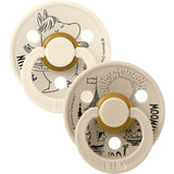Bibs Ivory / Vanilla X Moomins Pacifier Colour Snorkmaiden 2-Pack Latex