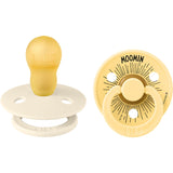 Bibs Ivory / Pale Butter X Moomins Pacifier Colour Moomintroll 2-Pack Latex