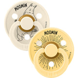 Bibs Ivory / Pale Butter X Moomins Pacifier Colour Moomintroll 2-Pack Latex