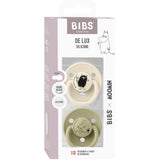 Bibs Ivory / Khaki X Moomins Pacifier De Lux Stinky 2-Pack Silicone