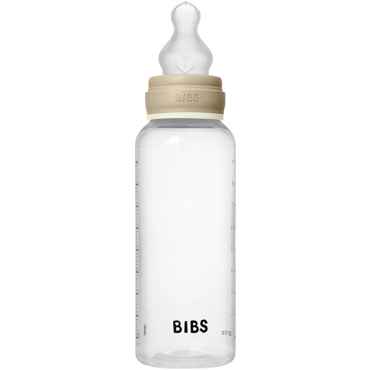 Bibs Vanilla GLOW Baby Bottle Round Silicone 1-Pack 270 Ml Medium Flow