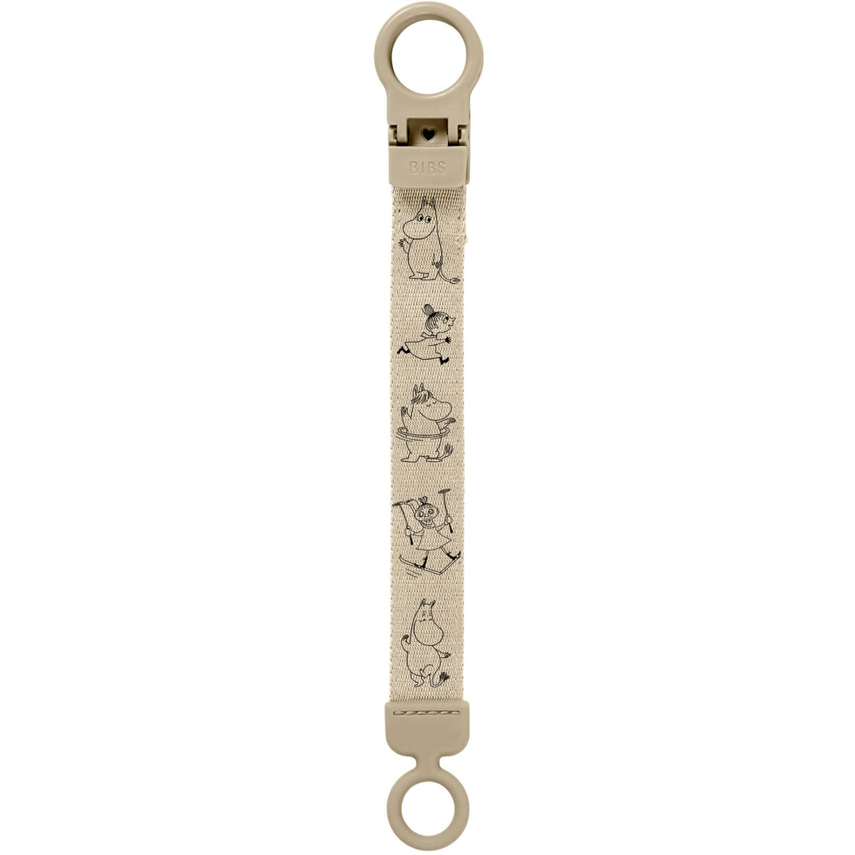 Bibs Vanilla X Moomins Pacifier Clip Loop