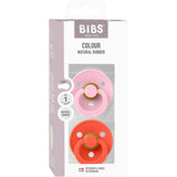 Bibs Baby Pink / Tango Pacifier Colour 2-Pack Latex
