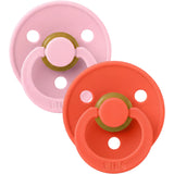 Bibs Baby Pink / Tango Pacifier Colour 2-Pack Latex