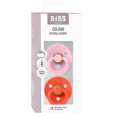 Bibs Baby Pink / Tango Pacifier Colour 2-Pack Latex