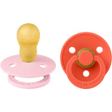 Bibs Baby Pink / Tango Pacifier Colour 2-Pack Latex