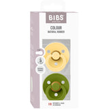 Bibs Pale Butter / Wasabi Pacifier Colour 2-Pack Latex
