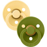 Bibs Pale Butter / Wasabi Pacifier Colour 2-Pack Latex