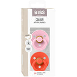 Bibs Baby Pink / Tango Pacifier Colour 2-Pack Anatomical Latex