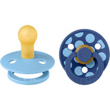 Bibs Breeze / Cornflower Pacifier Studio Colour 2-Pack Polka Mix Latex