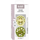 Bibs Luna / Wasabi Pacifier Studio Colour 2-Pack Polka Mix Latex