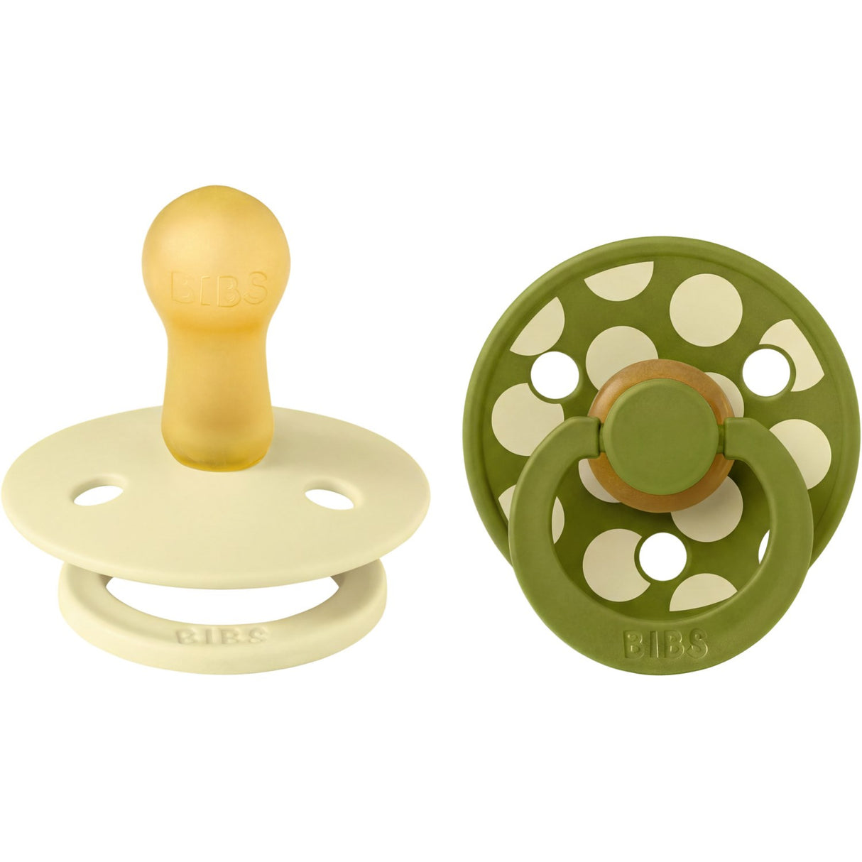 Bibs Luna / Wasabi Pacifier Studio Colour 2-Pack Polka Mix Latex
