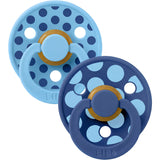 Bibs Breeze / Cornflower Pacifier Studio Colour 2-Pack Polka Mix Latex