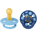 Bibs Breeze / Cornflower Pacifier Studio Colour 2-Pack Polka Mix Latex