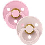 Bibs Petal / Baby Pink Pacifier Colour 2-Pack Latex