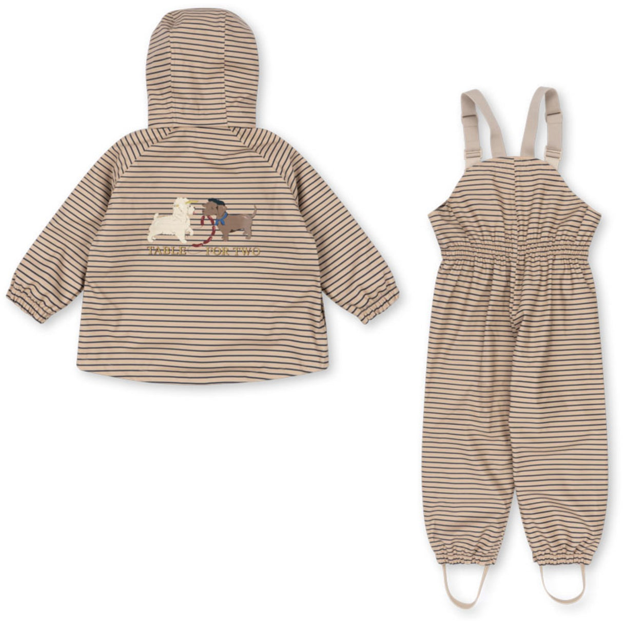 Konges Sløjd Stripe La Mer Rainy Palme Dog Set