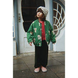 Konges Sløjd Dot Miao Verde Juno Printed Bomber Jacket