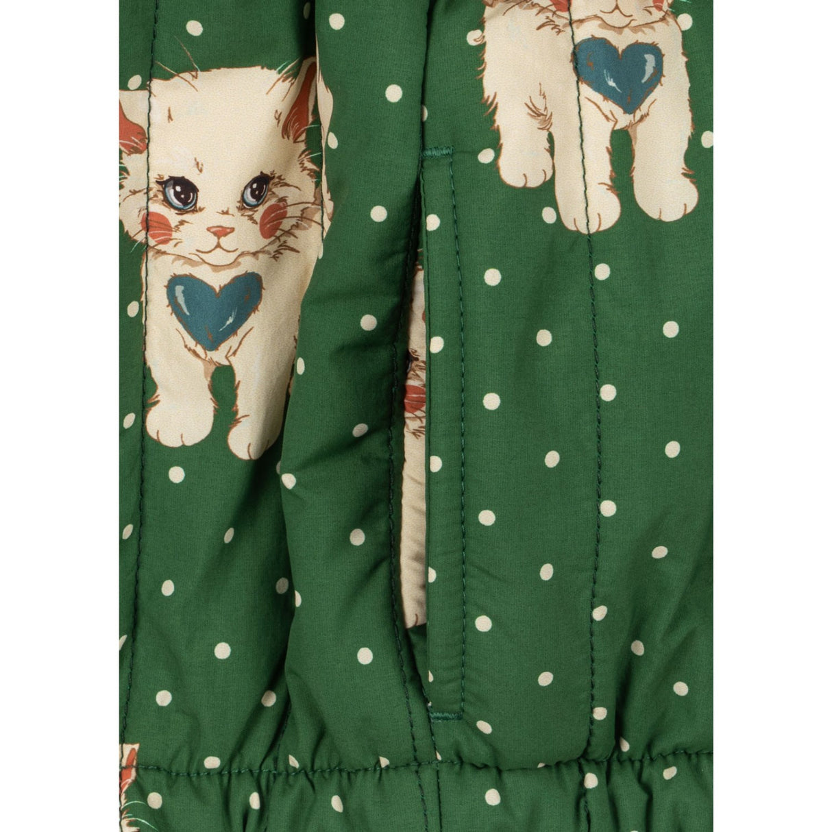 Konges Sløjd Dot Miao Verde Juno Printed Bomber Jacket