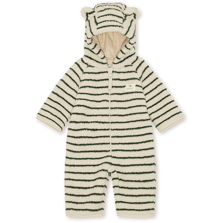 Konges Sløjd Erba Stripe Jody Teddy Onesie Grs