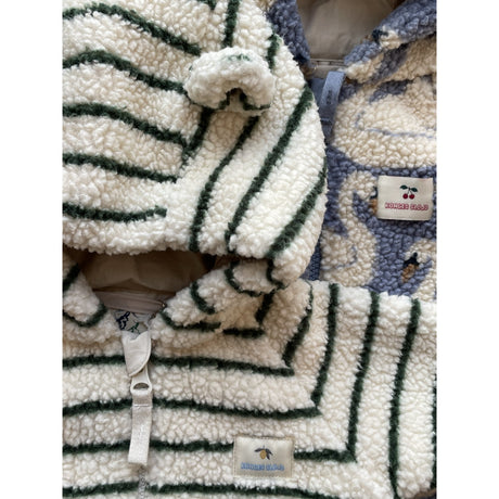 Konges Sløjd Erba Stripe Jody Teddy Onesie Grs