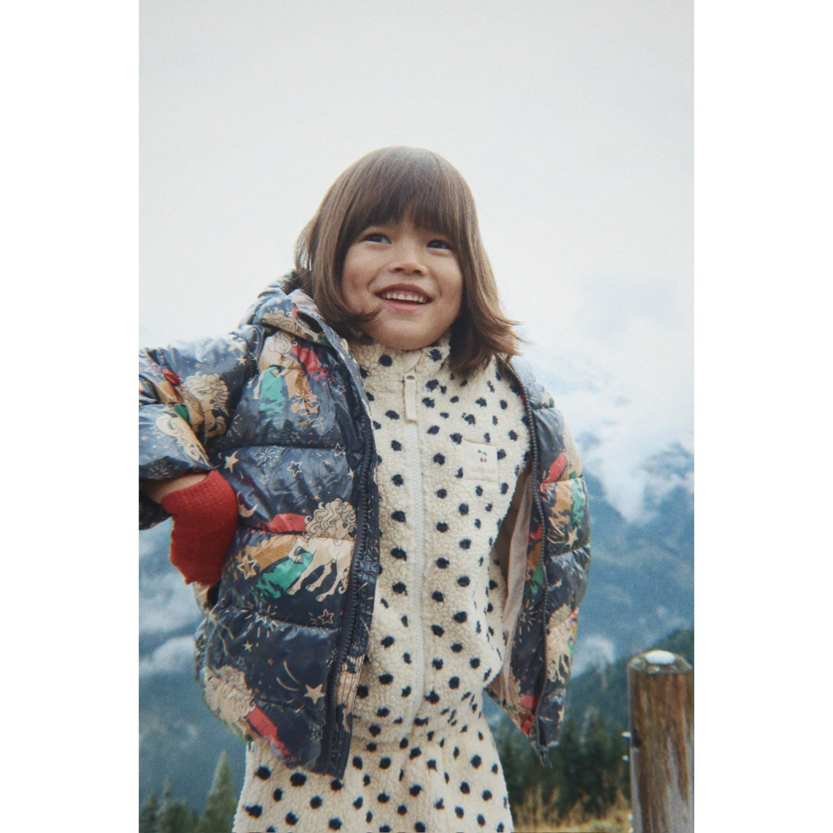 Konges Sløjd Dot Lumiere Jody Embroidery Teddy Jacket Grs