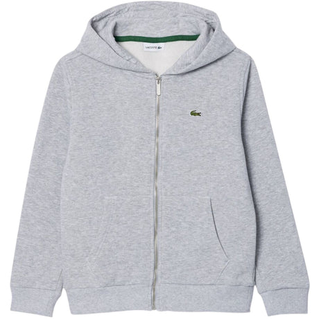 LACOSTE Argent Chine Heather Core Fleece Full Zip Hoodi
