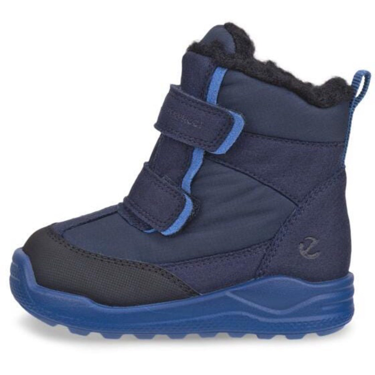 Ecco Black/Night Sky/Federal Blue Urban Mini 2Xvelcro Boot