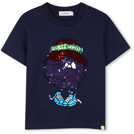 Billieblush Navy Short Sleeves Tee-Shirt