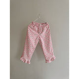 Lalaby Pink Flower Cord Lotte Pants
