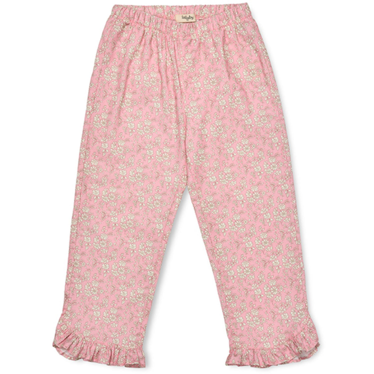 Lalaby Pink Flower Cord Lotte Pants