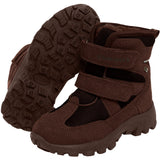 En Fant Chocolate Brown Boots Velcro Tex