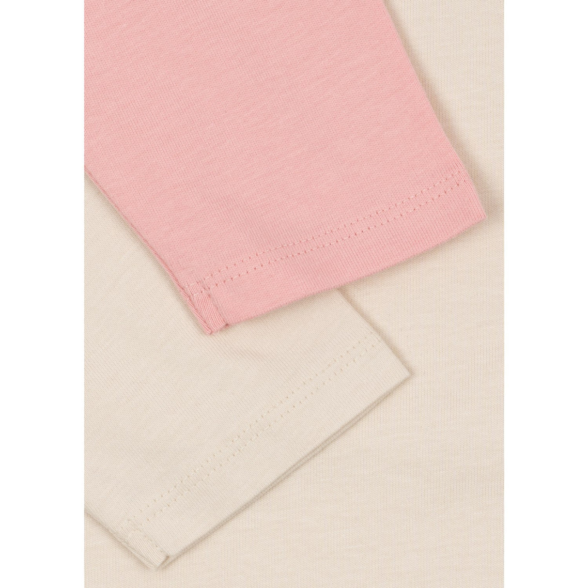 Konges Sløjd Pink Dolphin/Antique White 2 Pack Lin Ls Tee Gots