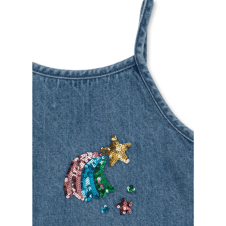 Konges Sløjd Rainbow Star Magot Sequin Strap Dress Gots
