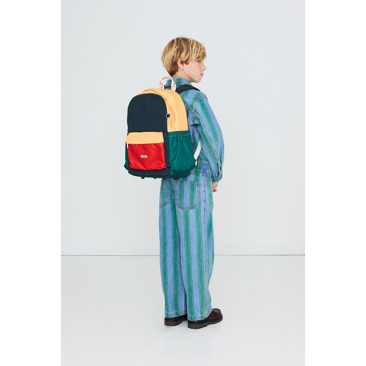 TinyCottons Multicolor Color Block Backpack