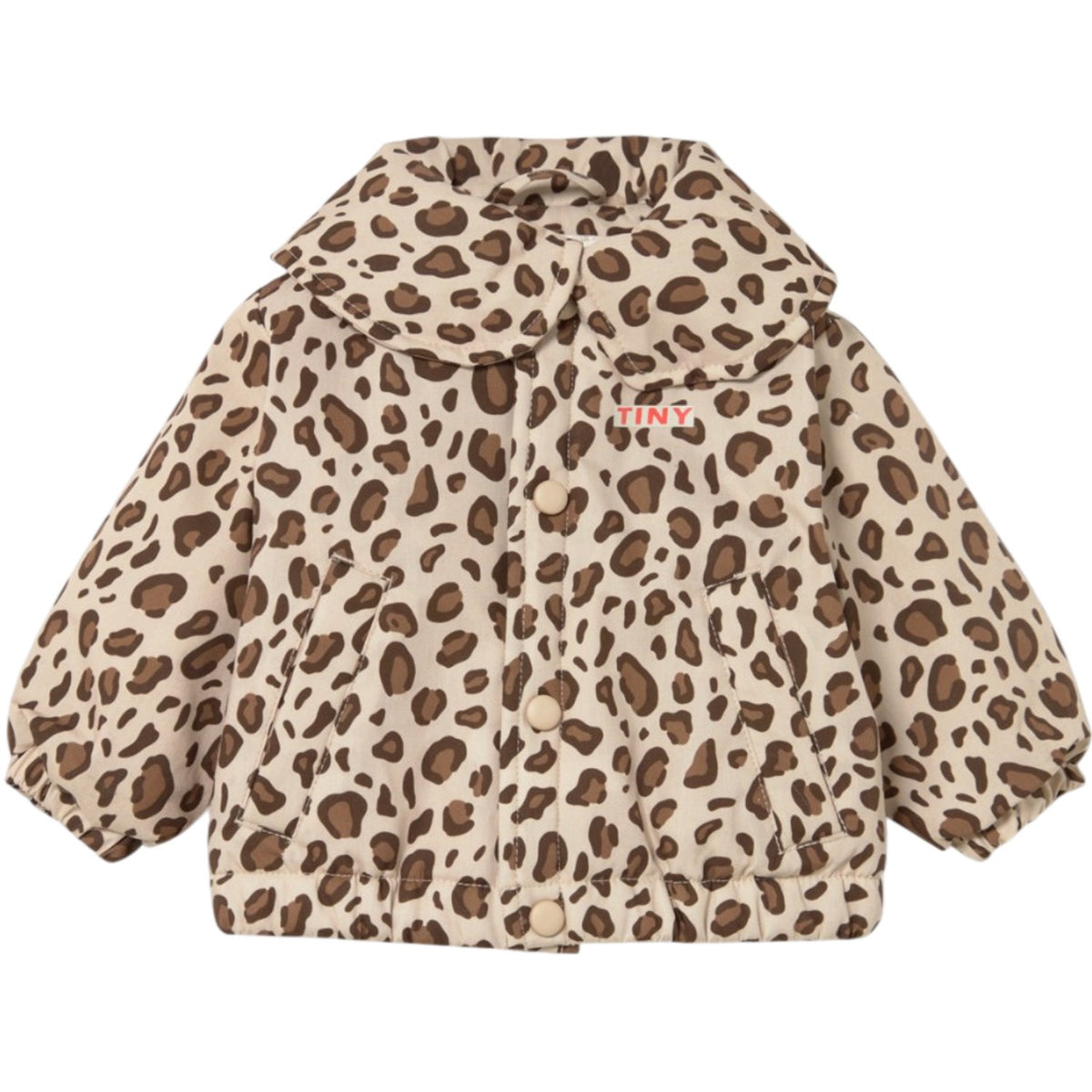 TinyCottons Dark Vanilla Animal Print Baby Padded Jacket