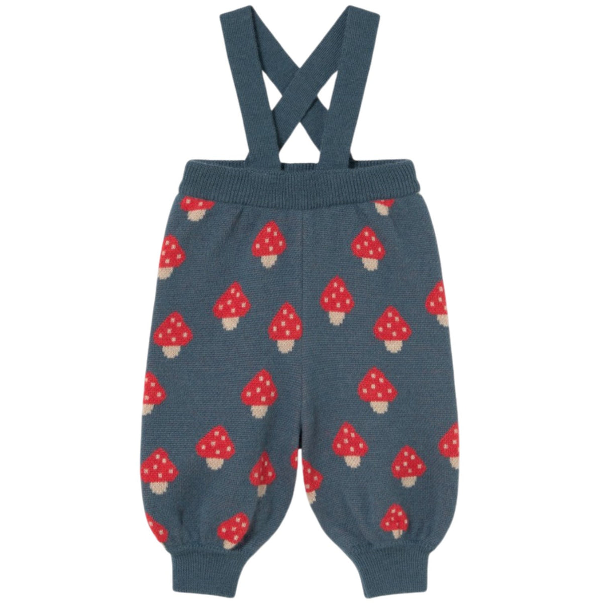 TinyCottons Stone Tiny Mushrooms Baby Knitted Pant