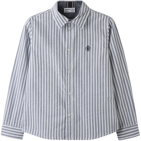 Name It Navy Blazer Bright White Nkmnewsa Ls Shirt Noos